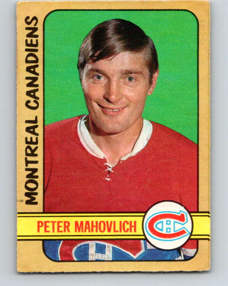 1972-73 O-Pee-Chee #124 Pete Mahovlich Montreal Canadiens V3830
