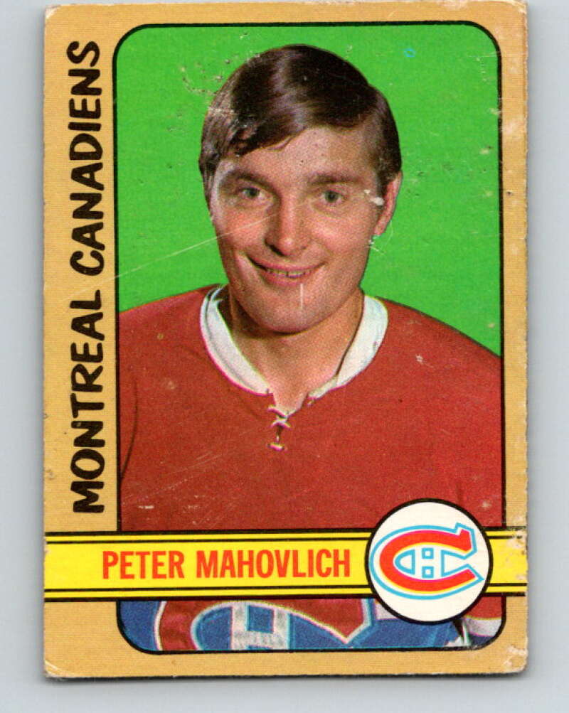 1972-73 O-Pee-Chee #124 Pete Mahovlich Montreal Canadiens V3832