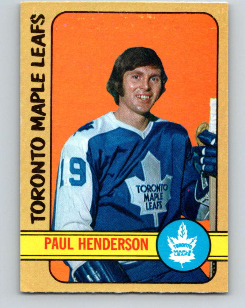 1972-73 O-Pee-Chee #126 Paul Henderson Toronto Maple Leafs V3839