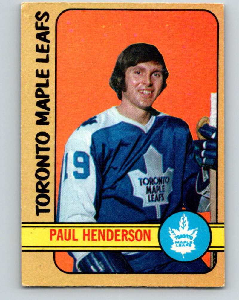 1972-73 O-Pee-Chee #126 Paul Henderson Toronto Maple Leafs V3840