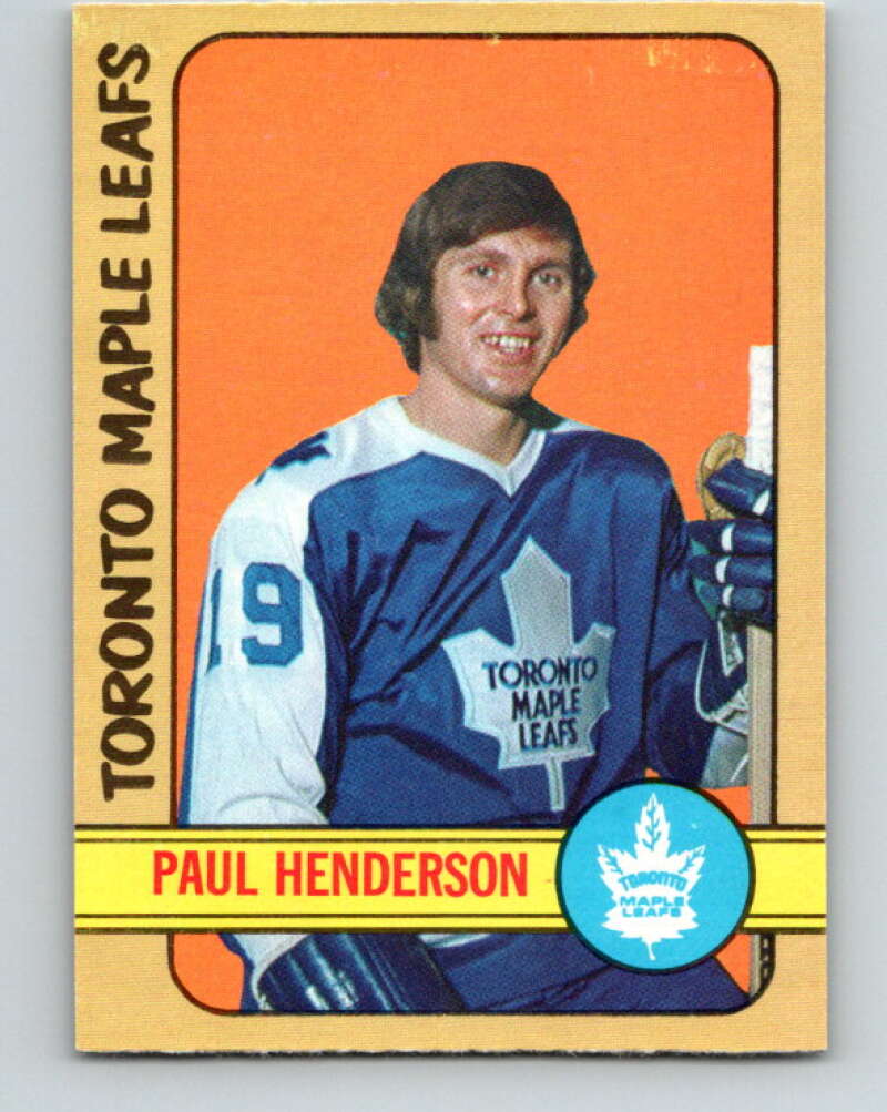 1972-73 O-Pee-Chee #126 Paul Henderson Toronto Maple Leafs V3843