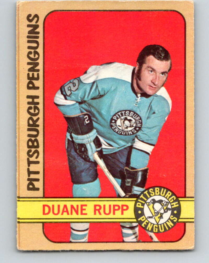 1972-73 O-Pee-Chee #154 Duane Rupp Pittsburgh Penguins V3929