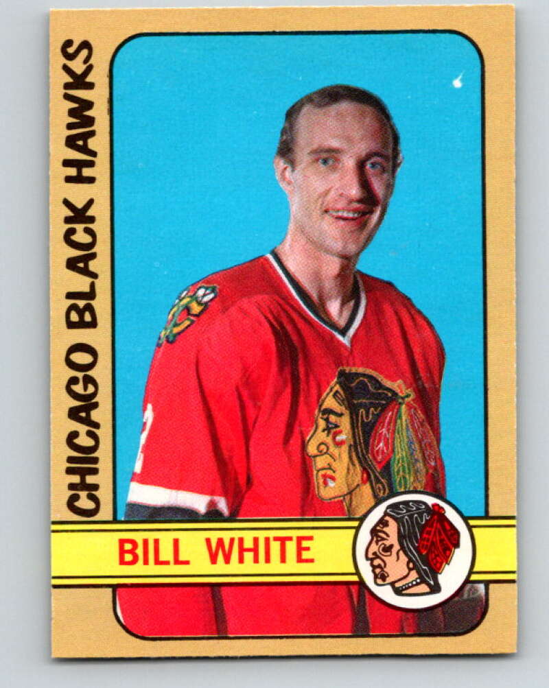 1972-73 O-Pee-Chee #158 Bill White Chicago Blackhawks V3943