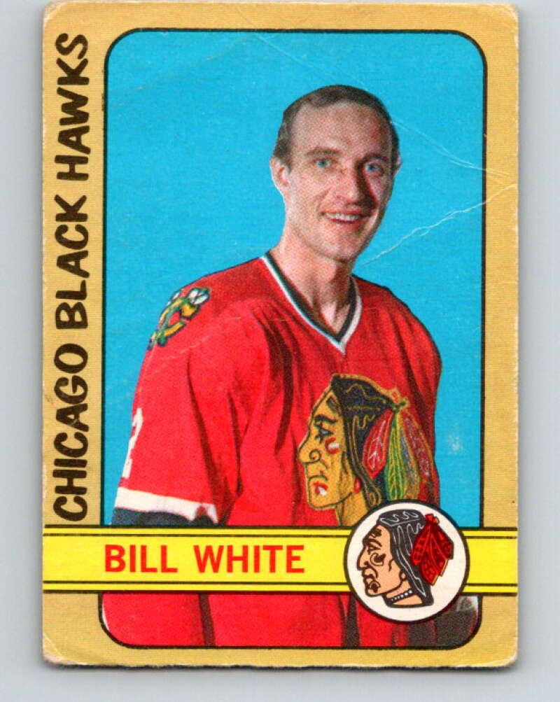 1972-73 O-Pee-Chee #158 Bill White Chicago Blackhawks V3946