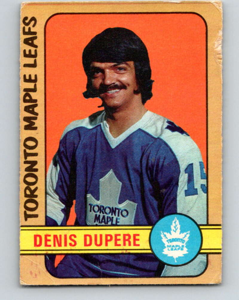 1972-73 O-Pee-Chee #167 Denis Dupere Toronto Maple Leafs V3986