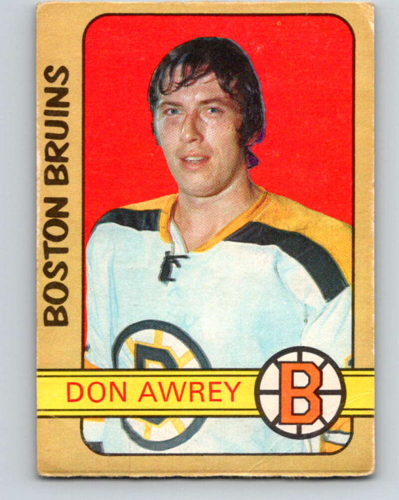 1972-73 O-Pee-Chee #170 Don Awrey Boston Bruins V3996