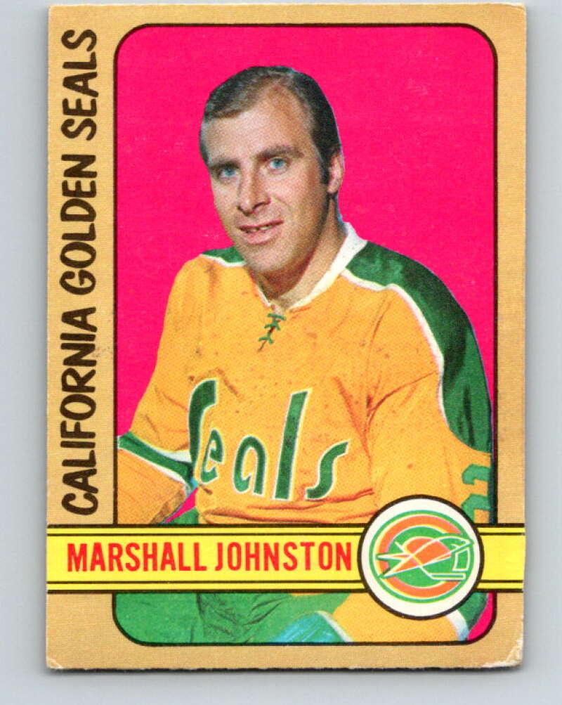 1972-73 O-Pee-Chee #171 Marshall Johnston RC Rookie California Golden Seals V4001