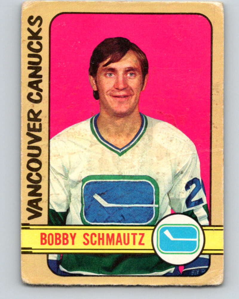 1972-73 O-Pee-Chee #181 Bobby Schmautz RC Rookie Vancouver Canucks V4041