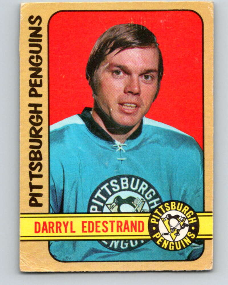 1972-73 O-Pee-Chee #195 Darryl Edestrand Pittsburgh Penguins V4095