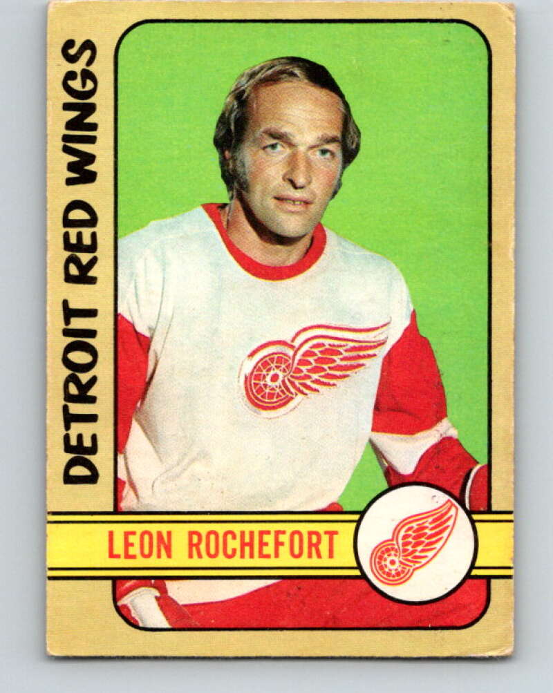 1972-73 O-Pee-Chee #204 Leon Rochefort Detroit Red Wings V4126