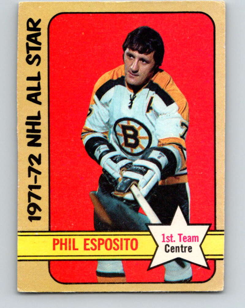 1972-73 O-Pee-Chee #230 Phil Esposito AS Boston Bruins V4160