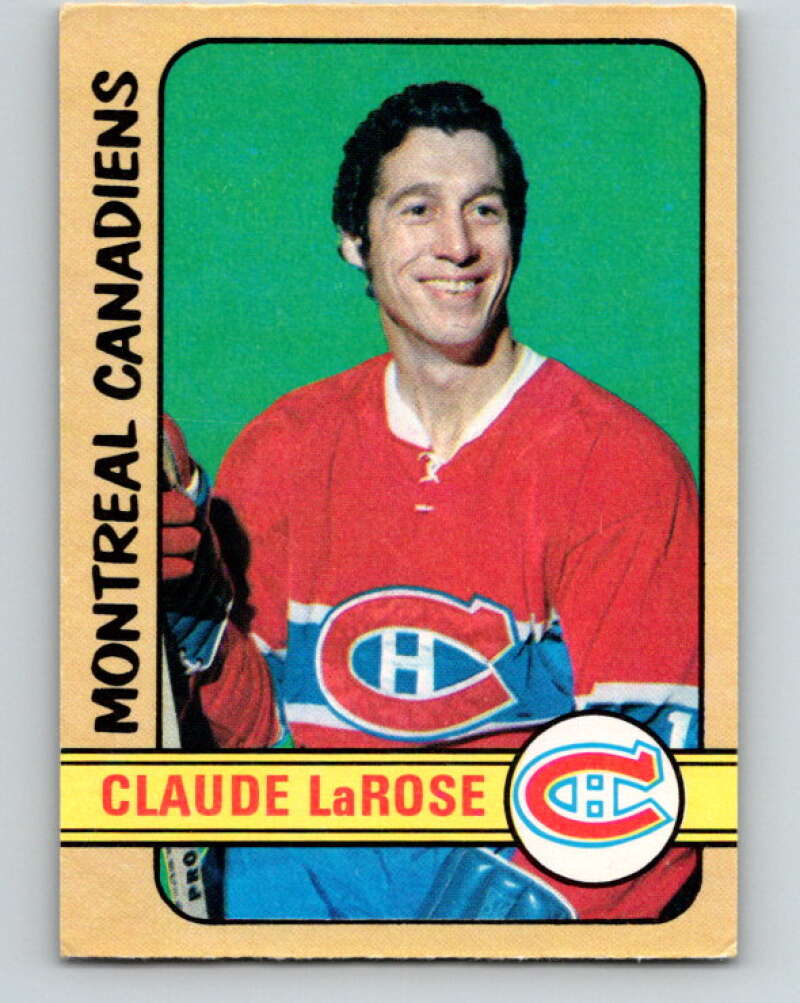 1972-73 O-Pee-Chee #231 Claude Larose UER Montreal Canadiens V4161