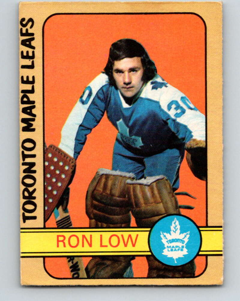1972-73 O-Pee-Chee #258 Ron Low RC Rookie Toronto Maple Leafs V4175