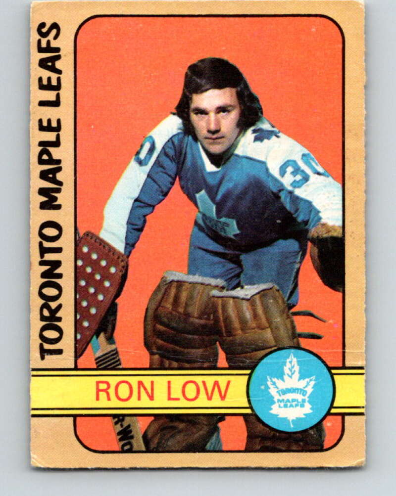 1972-73 O-Pee-Chee #258 Ron Low RC Rookie Toronto Maple Leafs V4176