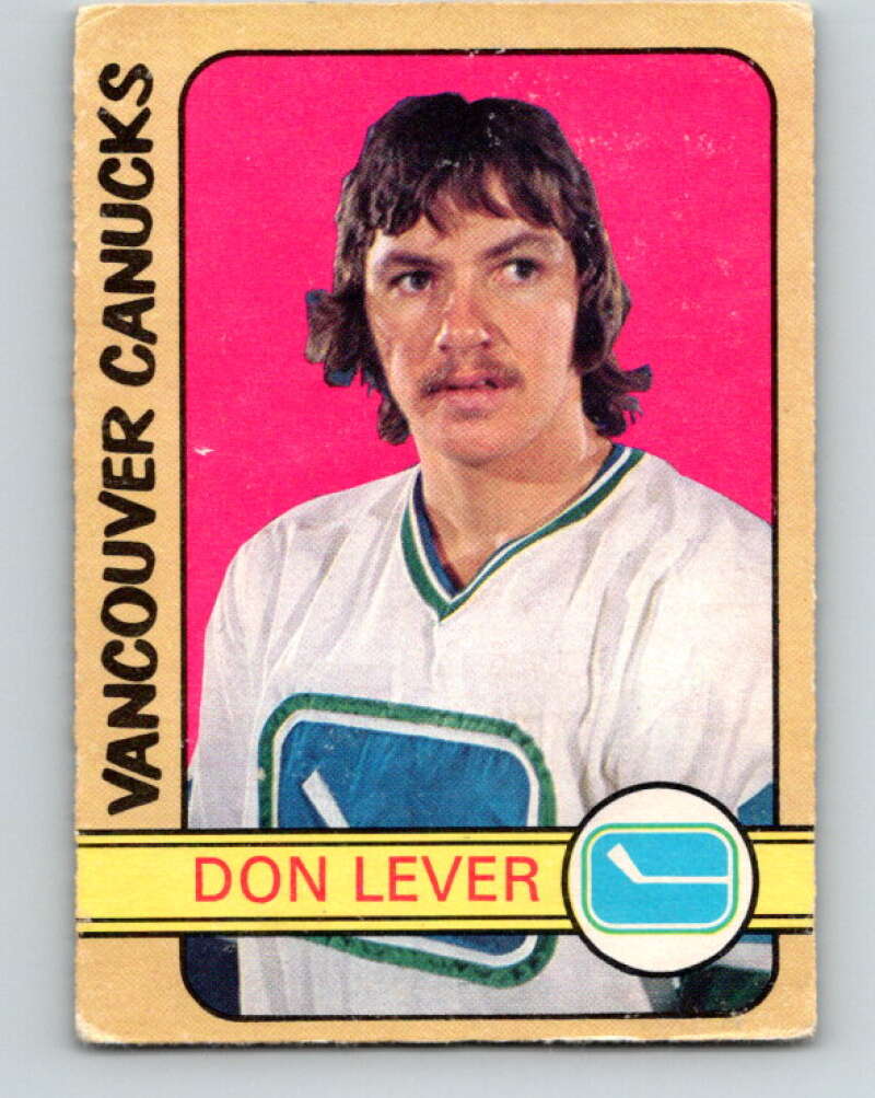 1972-73 O-Pee-Chee #259 Don Lever RC Rookie Vancouver Canucks V4178