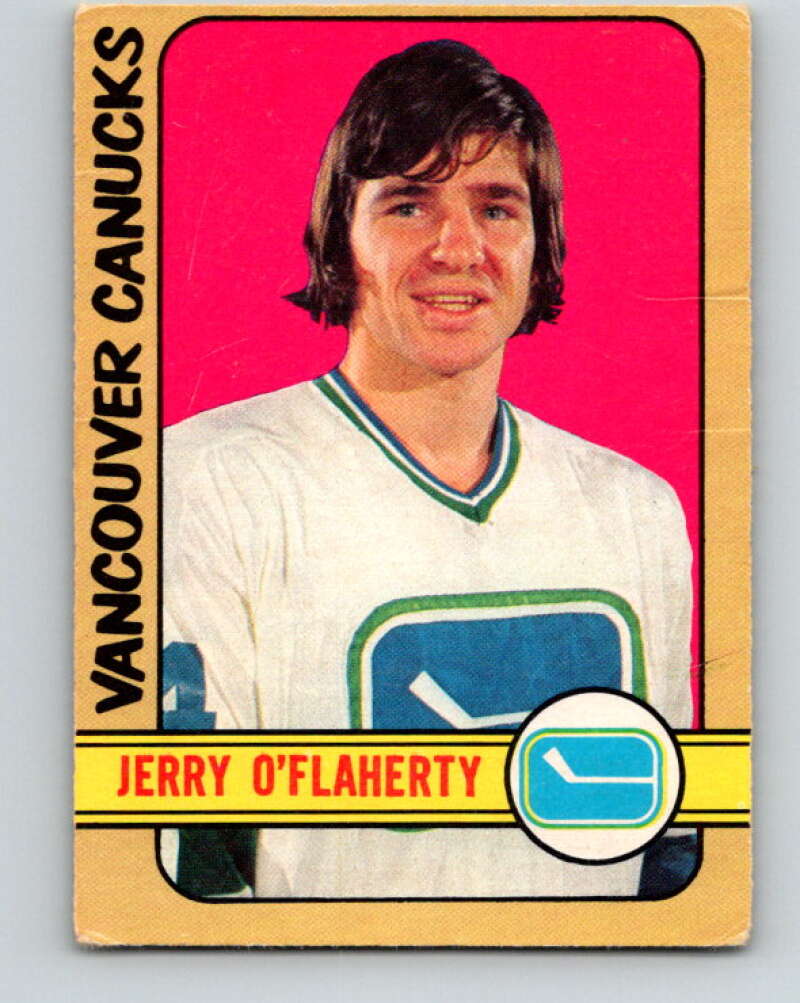 1972-73 O-Pee-Chee #278 Gerry O'Flaherty RC Rookie Vancouver Canucks V4189
