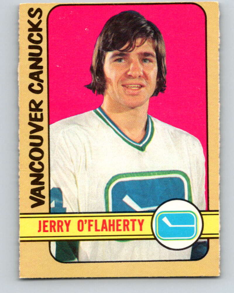 1972-73 O-Pee-Chee #278 Gerry O'Flaherty RC Rookie Vancouver Canucks V4190