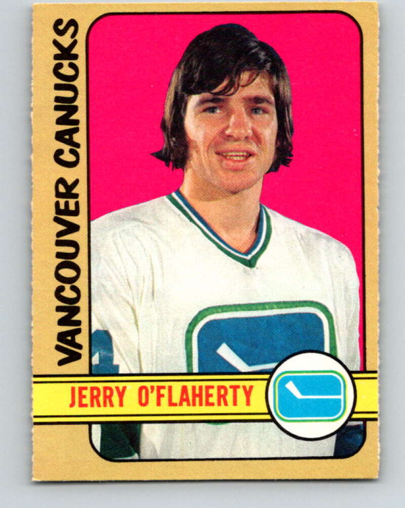 1972-73 O-Pee-Chee #278 Gerry O'Flaherty RC Rookie Vancouver Canucks V4191