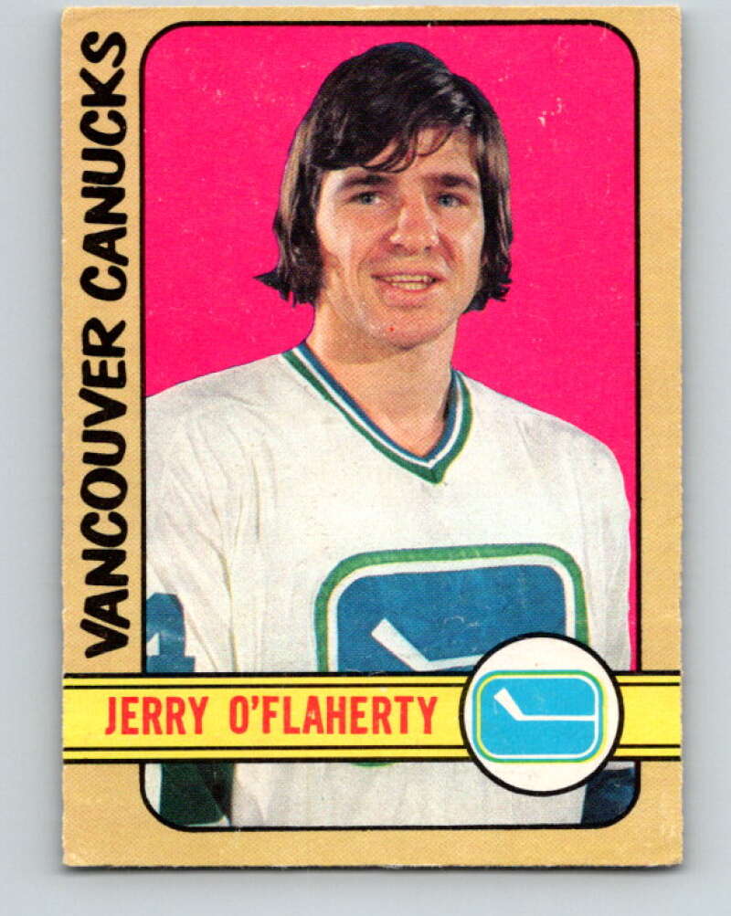 1972-73 O-Pee-Chee #278 Gerry O'Flaherty RC Rookie Vancouver Canucks V4192