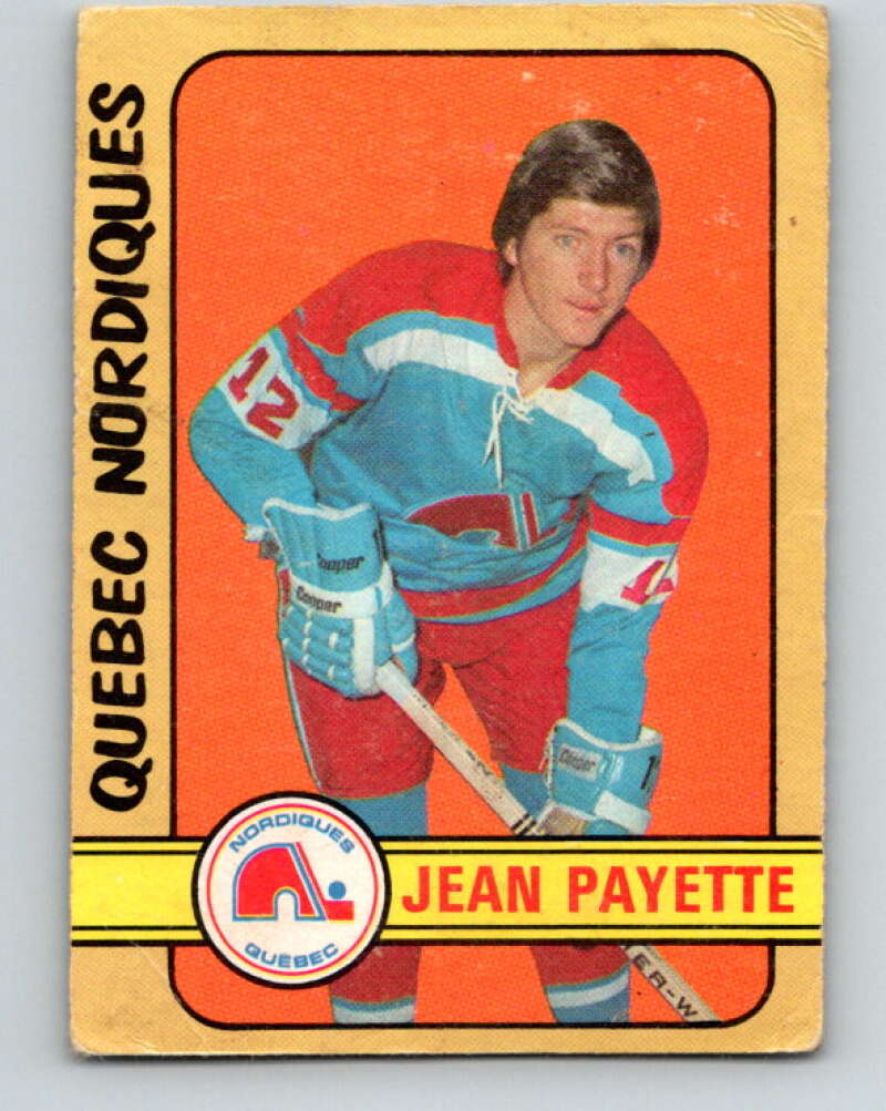 1972-73 O-Pee-Chee #311 Jean Payette See Scans RC Rookie Quebec Nordiques V4205