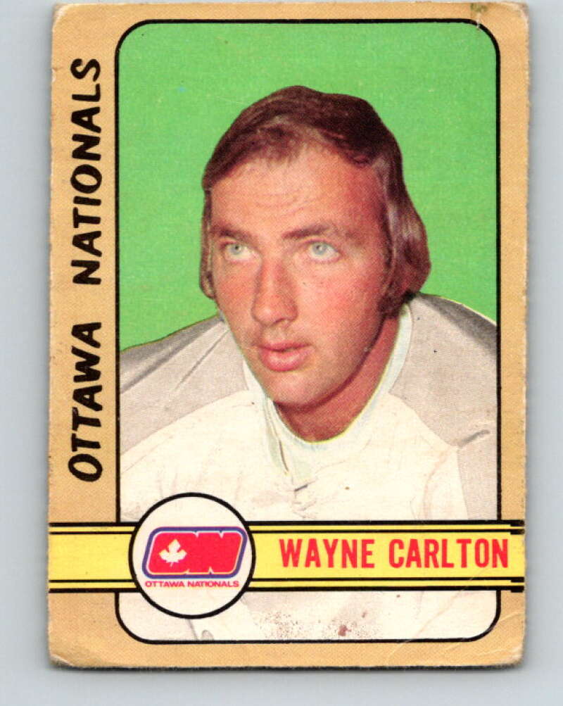 1972-73 O-Pee-Chee #337 Wayne Carleton See Scans Ottawa Nationals V4210