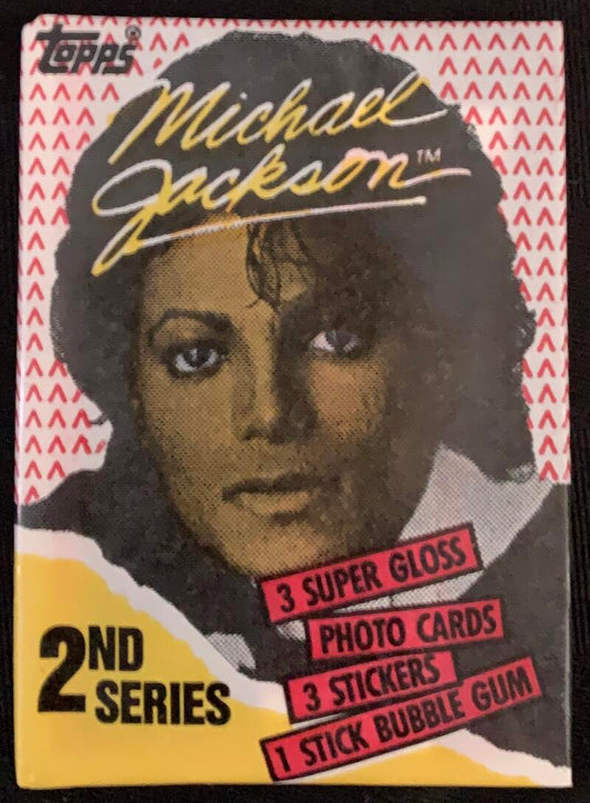 1984 OPC Michael Jackson Series 2 Sealed Wax Hobby Trading Pack PK-12