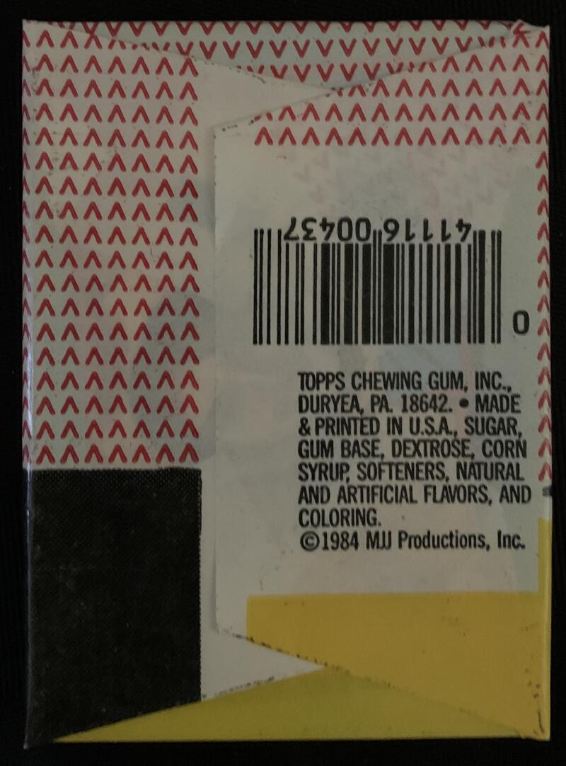 1984 OPC Michael Jackson Series 2 Sealed Wax Hobby Trading Pack PK-12