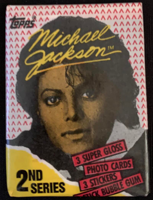 1984 OPC Michael Jackson Series 2 Sealed Wax Hobby Trading Pack PK-13