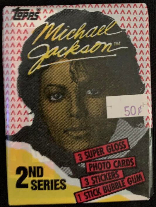 1984 OPC Michael Jackson Series 2 Sealed Wax Hobby Trading Pack PK-14