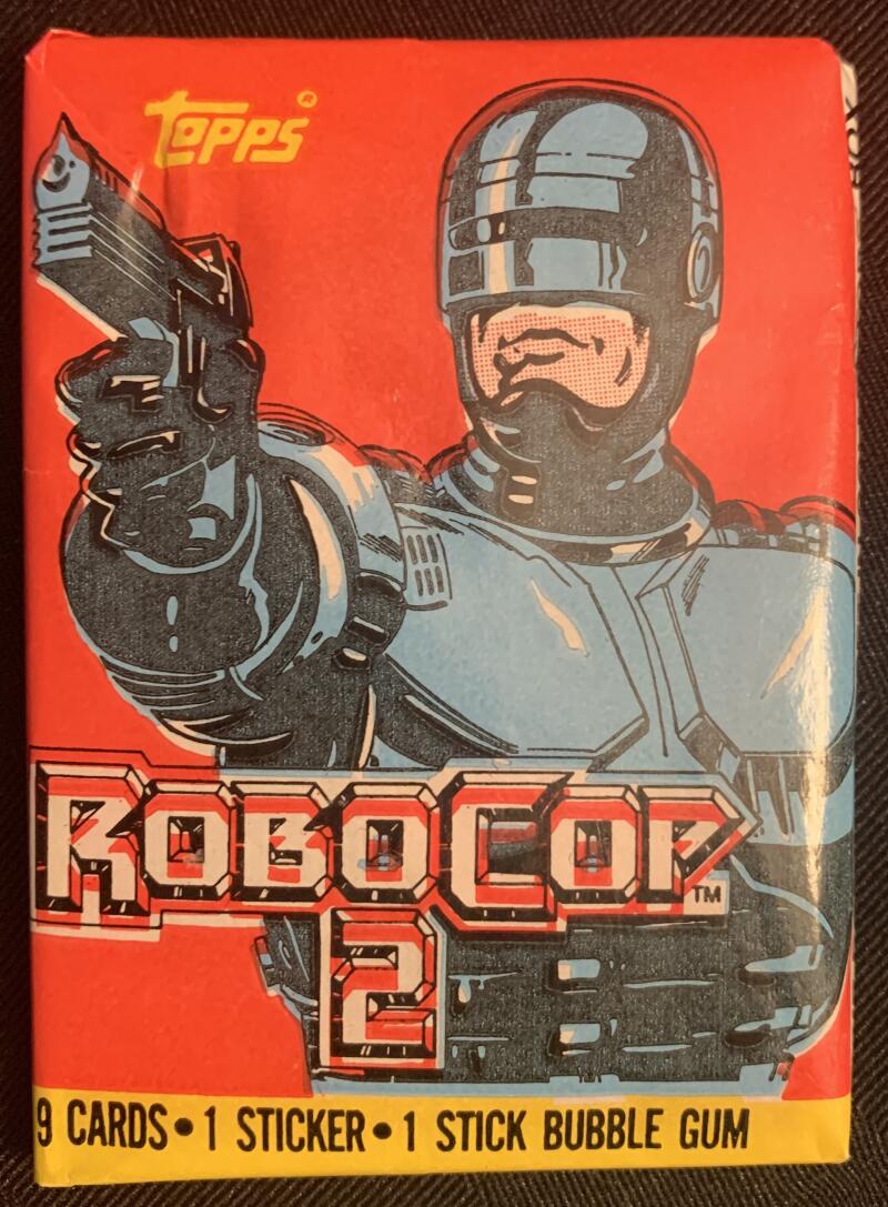 1990 Topps RoboCop 2 Movie Sealed Wax Hobby Trading Pack PK-28