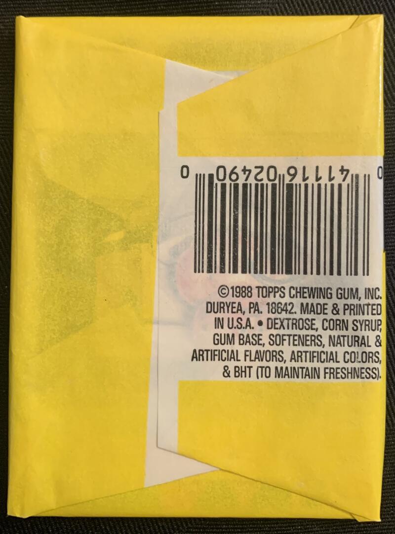 1988 Garbage Pail Kids Series 12 Sealed Wax Hobby Trading Pack PK-62