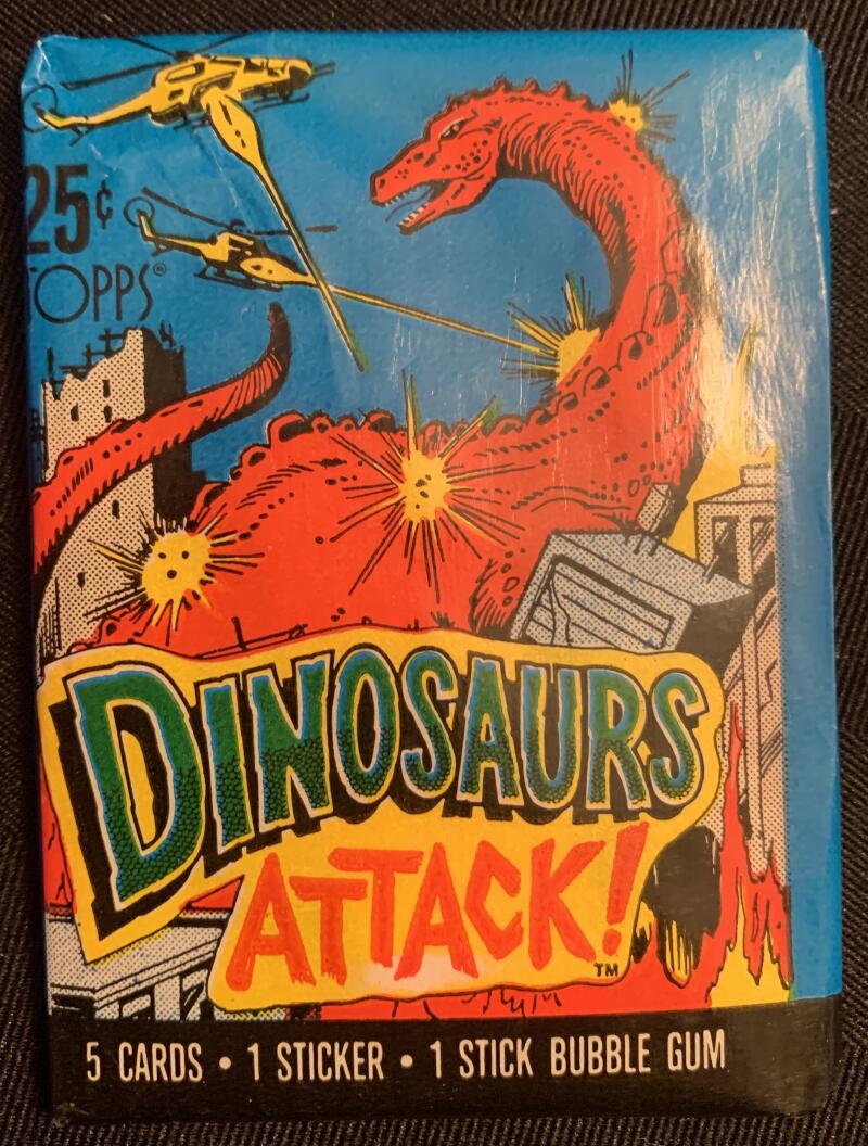 1988 Topps Dinosaurs Attack Sealed Wax Hobby Trading Pack PK-127