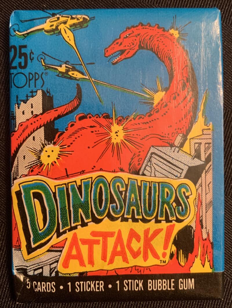 1988 Topps Dinosaurs Attack Sealed Wax Hobby Trading Pack PK-128