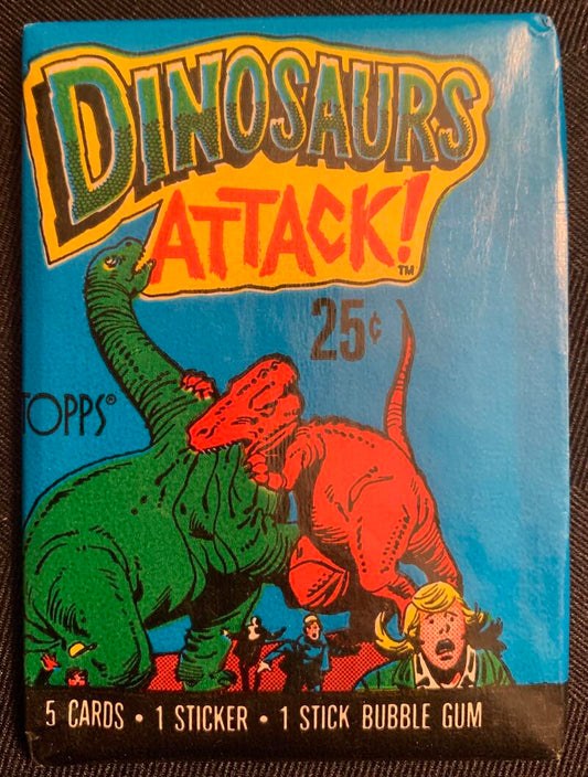 1988 Topps Dinosaurs Attack Sealed Wax Hobby Trading Pack PK-129