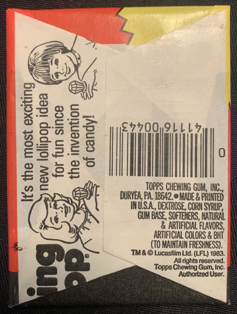 1983 Topps Star Wars Return of Jedi Sealed Wax Hobby Trading Pack PK-135