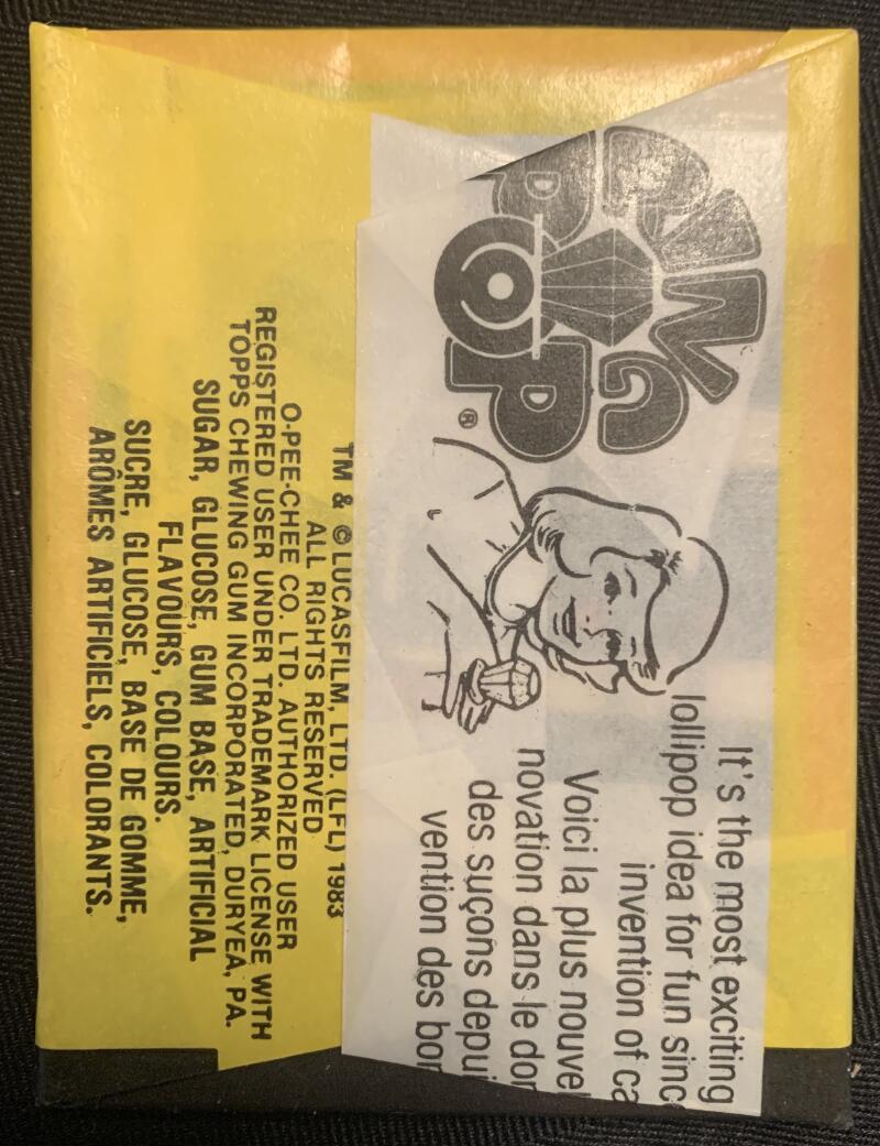 1983 OPC Star Wars Return of Jedi Sealed Wax Hobby Trading Pack PK-137