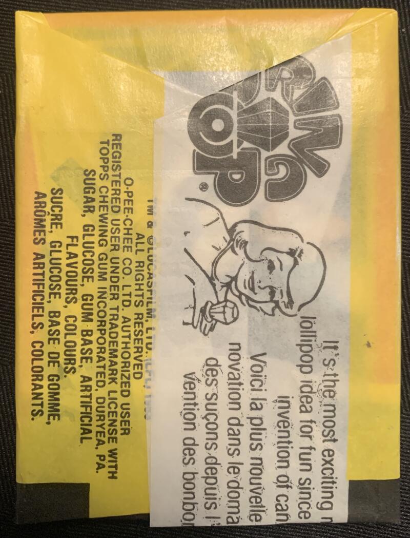 1983 OPC Star Wars Return of Jedi Sealed Wax Hobby Trading Pack PK-139