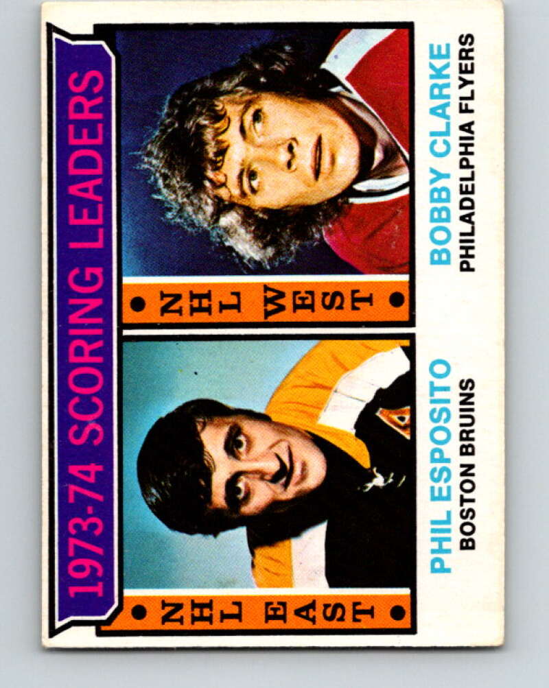 1974-75 O-Pee-Chee #3 Bobby Clarke LL Philadelphia Flyers V4216