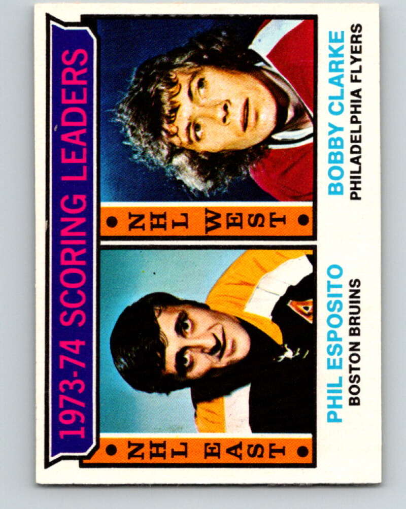 1974-75 O-Pee-Chee #3 Bobby Clarke LL Philadelphia Flyers V4217