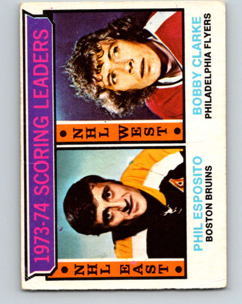 1974-75 O-Pee-Chee #3 Bobby Clarke LL Philadelphia Flyers V4218