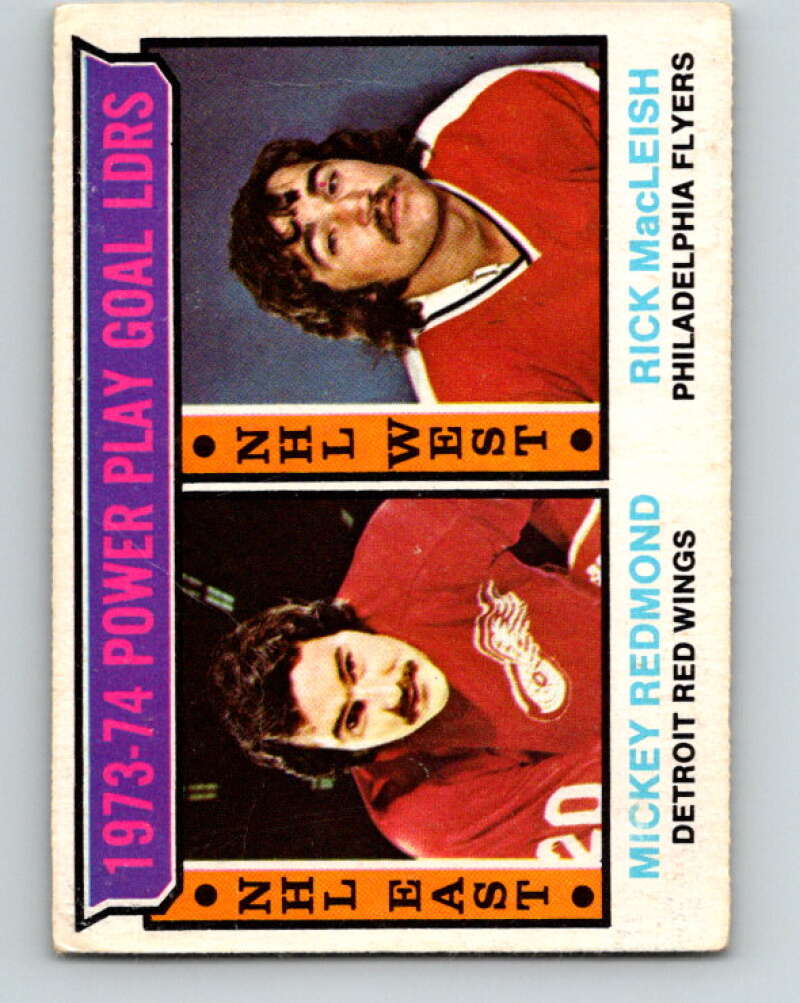 1974-75 O-Pee-Chee #6 Rick MacLeish LL Philadelphia Flyers V4224