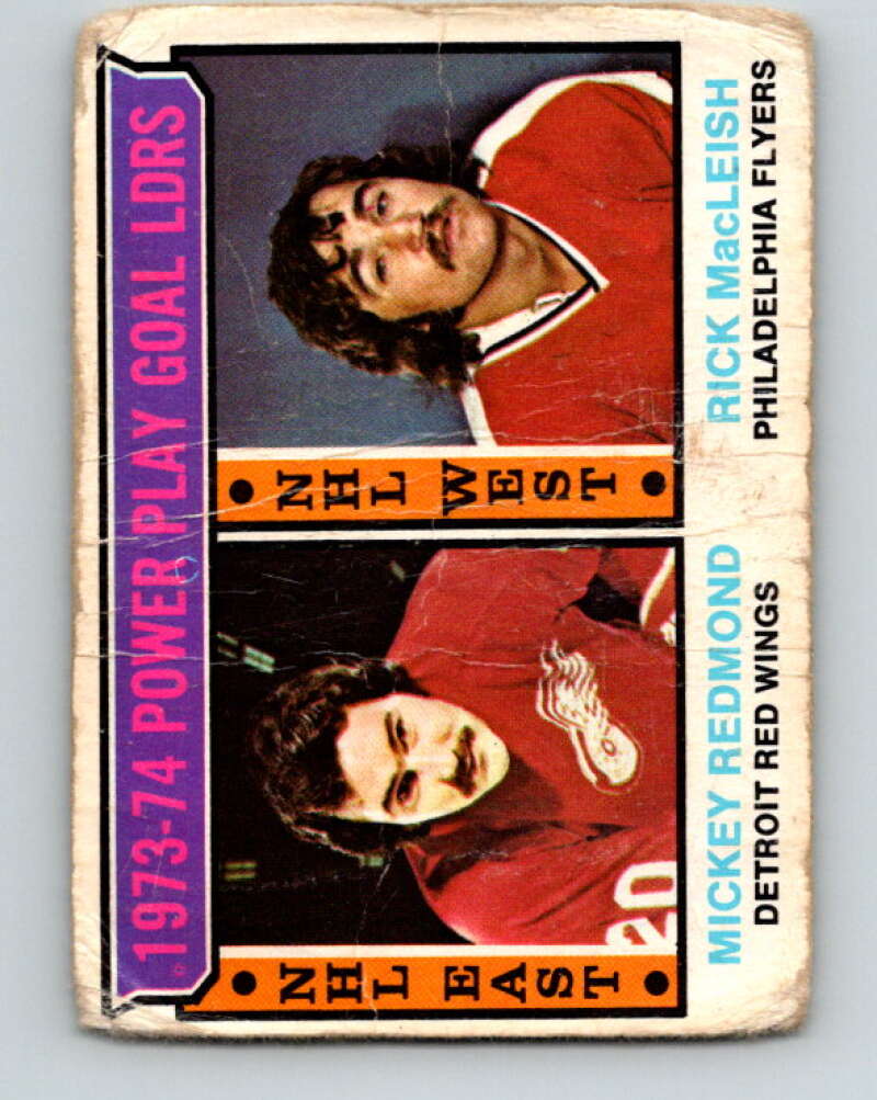 1974-75 O-Pee-Chee #6 Rick MacLeish LL Philadelphia Flyers V4225