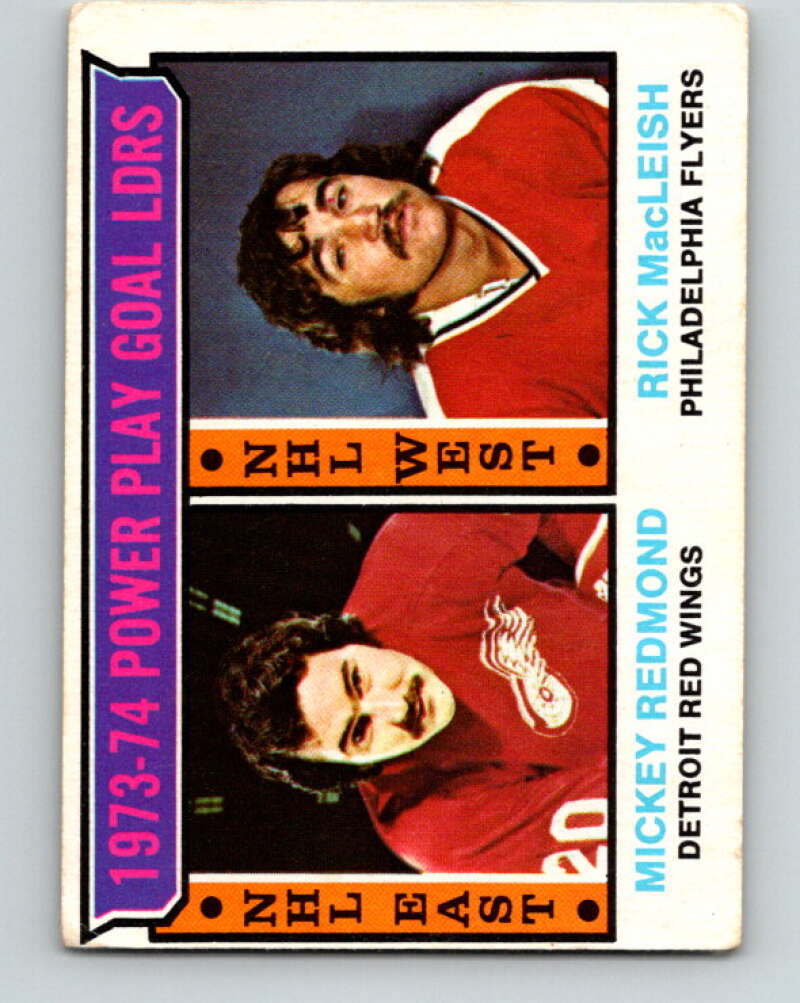 1974-75 O-Pee-Chee #6 Rick MacLeish LL Philadelphia Flyers V4227