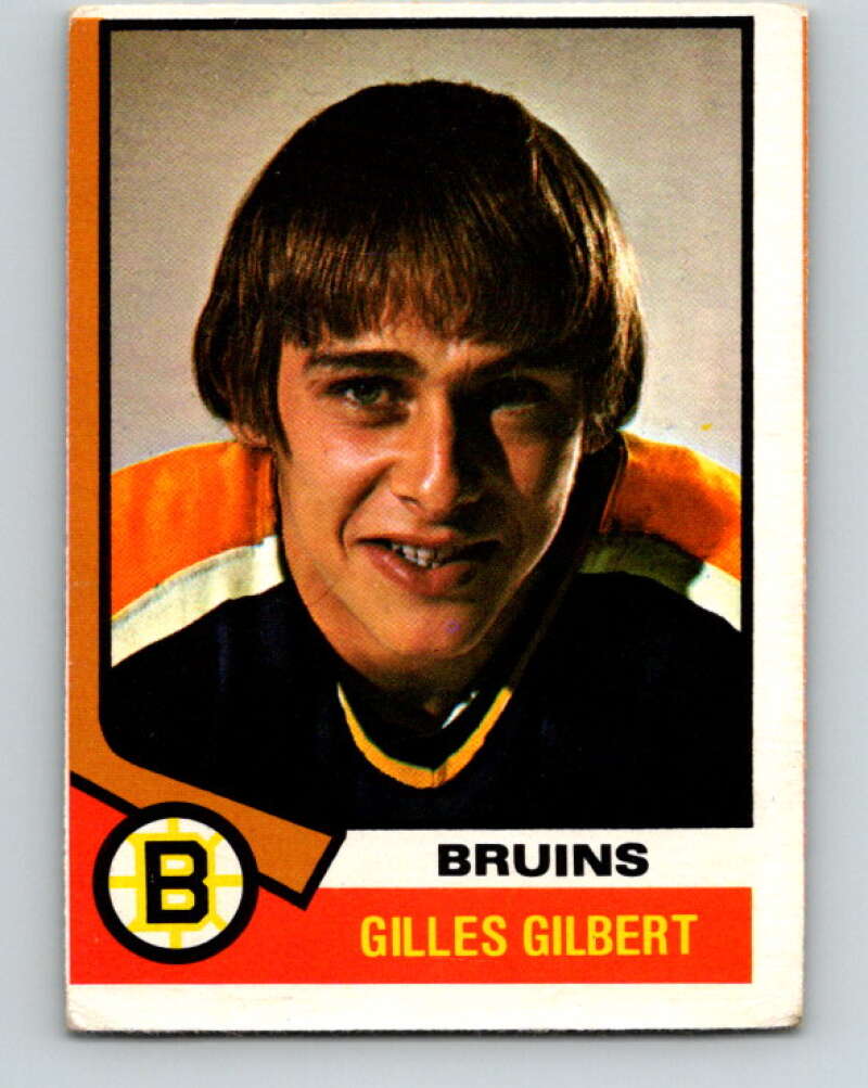 1974-75 O-Pee-Chee #10 Gilles Gilbert Boston Bruins V4237