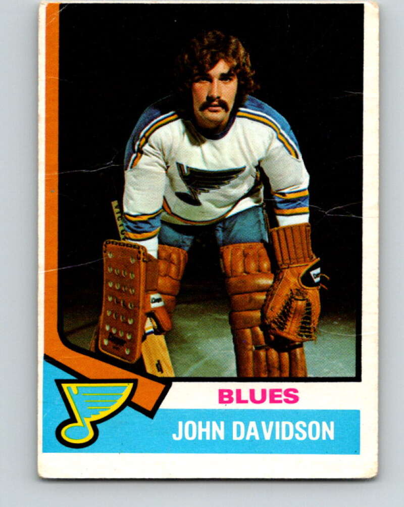 1974-75 O-Pee-Chee #11 John Davidson RC Rookie St. Louis Blues V4238