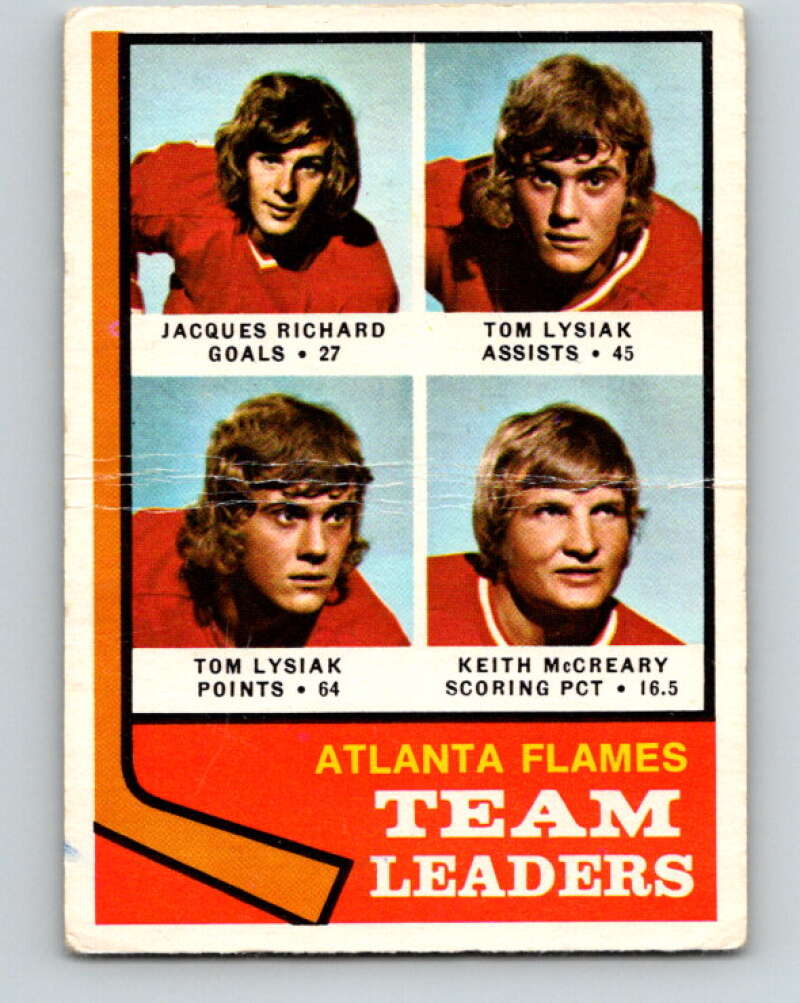 1974-75 O-Pee-Chee #14 Keith McCreary TL Atlanta Flames V4246