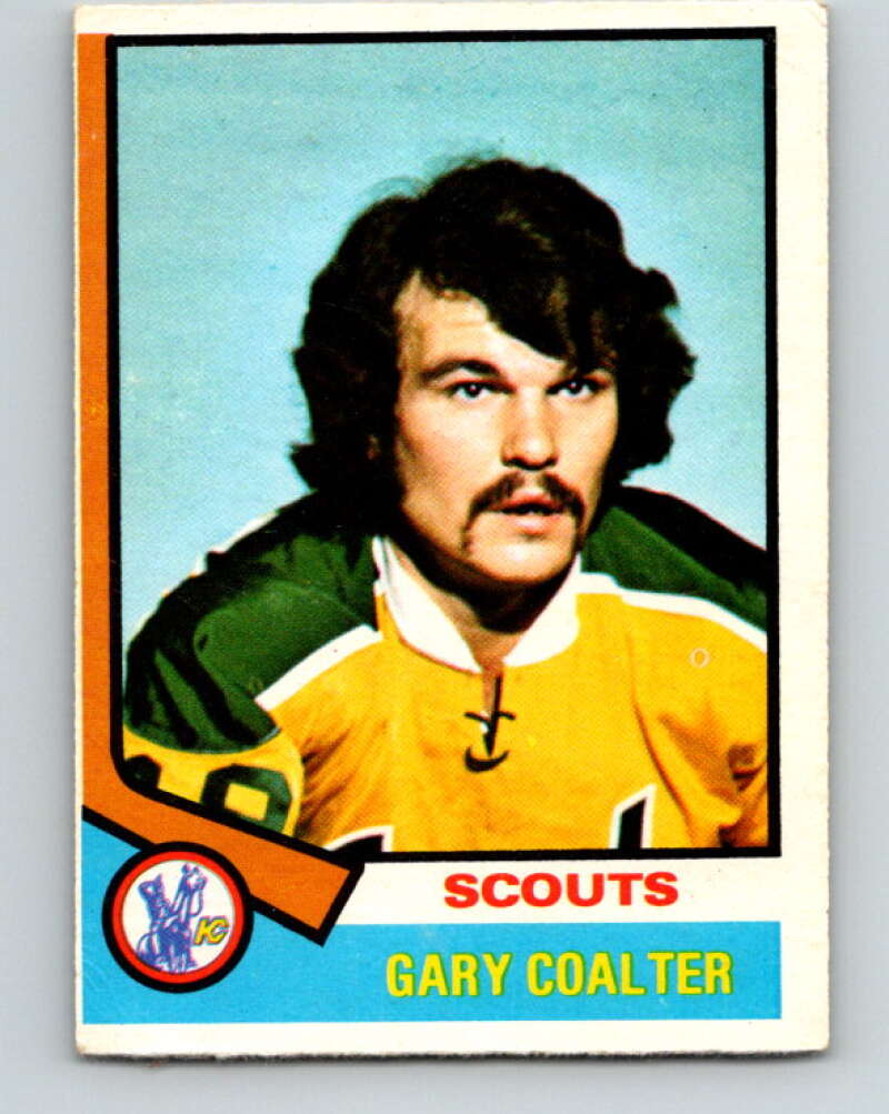 1974-75 O-Pee-Chee #17 Gary Coalter RC Rookie Kansas City Scouts V4253
