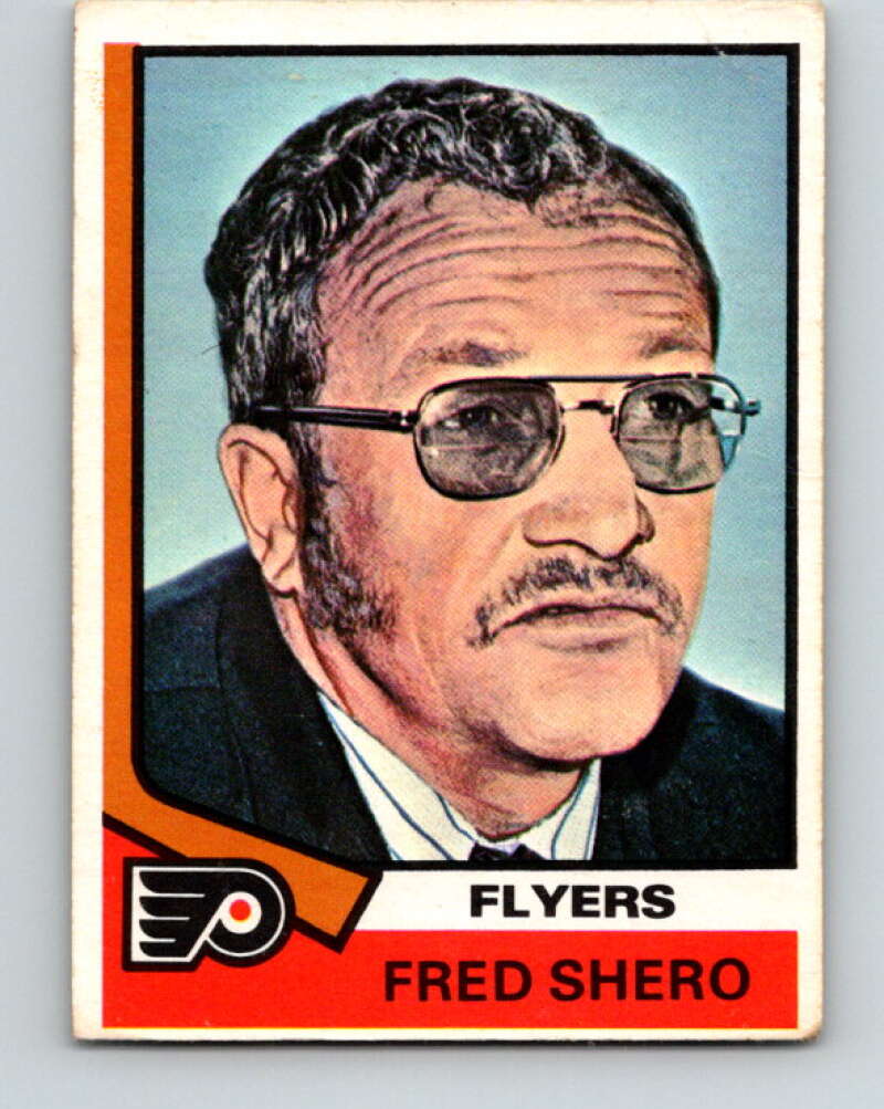 1974-75 O-Pee-Chee #21 Fred Shero CO RC Rookie Philadelphia Flyers V4263