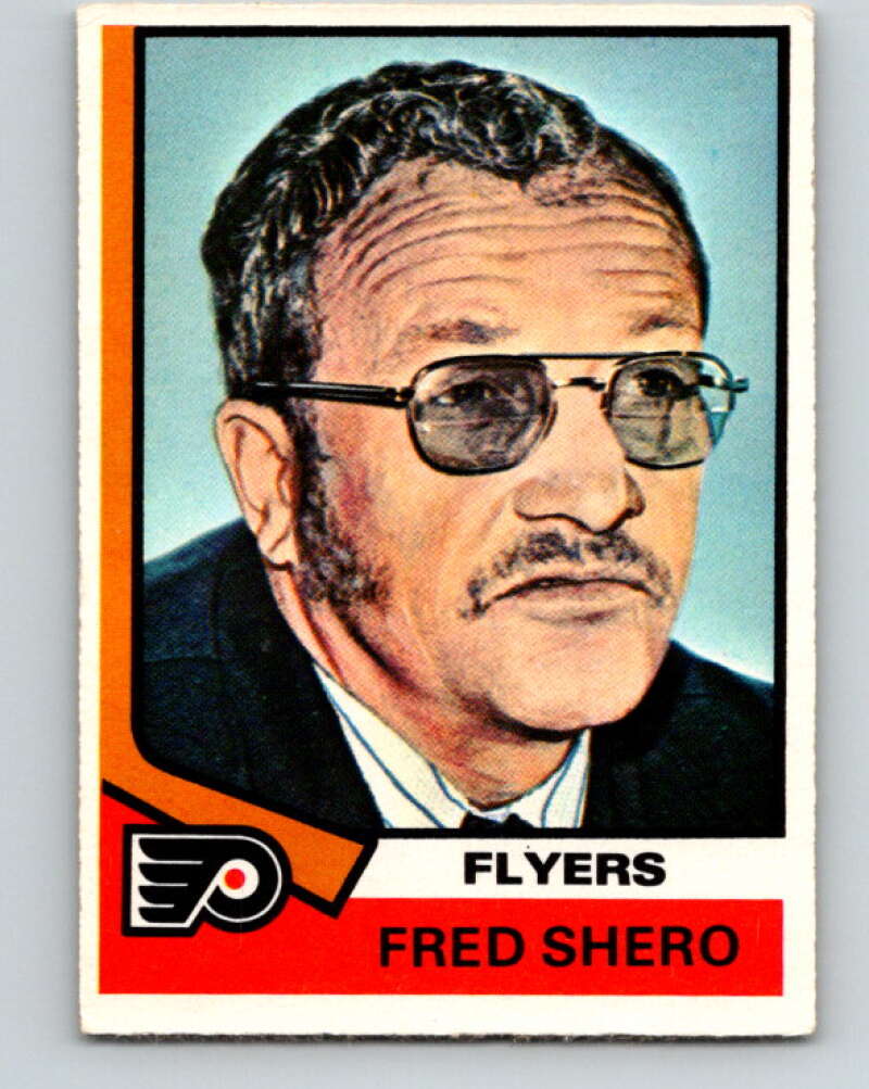1974-75 O-Pee-Chee #21 Fred Shero CO RC Rookie Philadelphia Flyers V4264