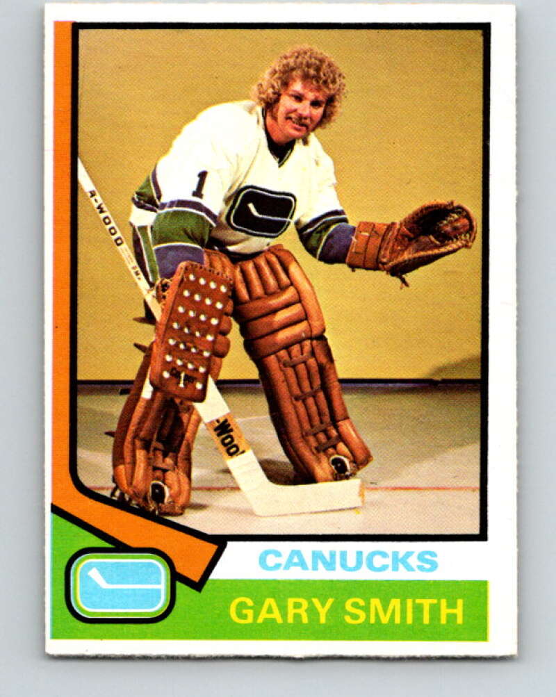 1974-75 O-Pee-Chee #22 Gary Smith Vancouver Canucks V4265
